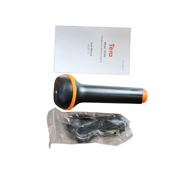 Tera Barcode Scanner Wireless 1D/2D QR Barcode Scanner HW0002 No Stand Open Box - Picture 1 of 8